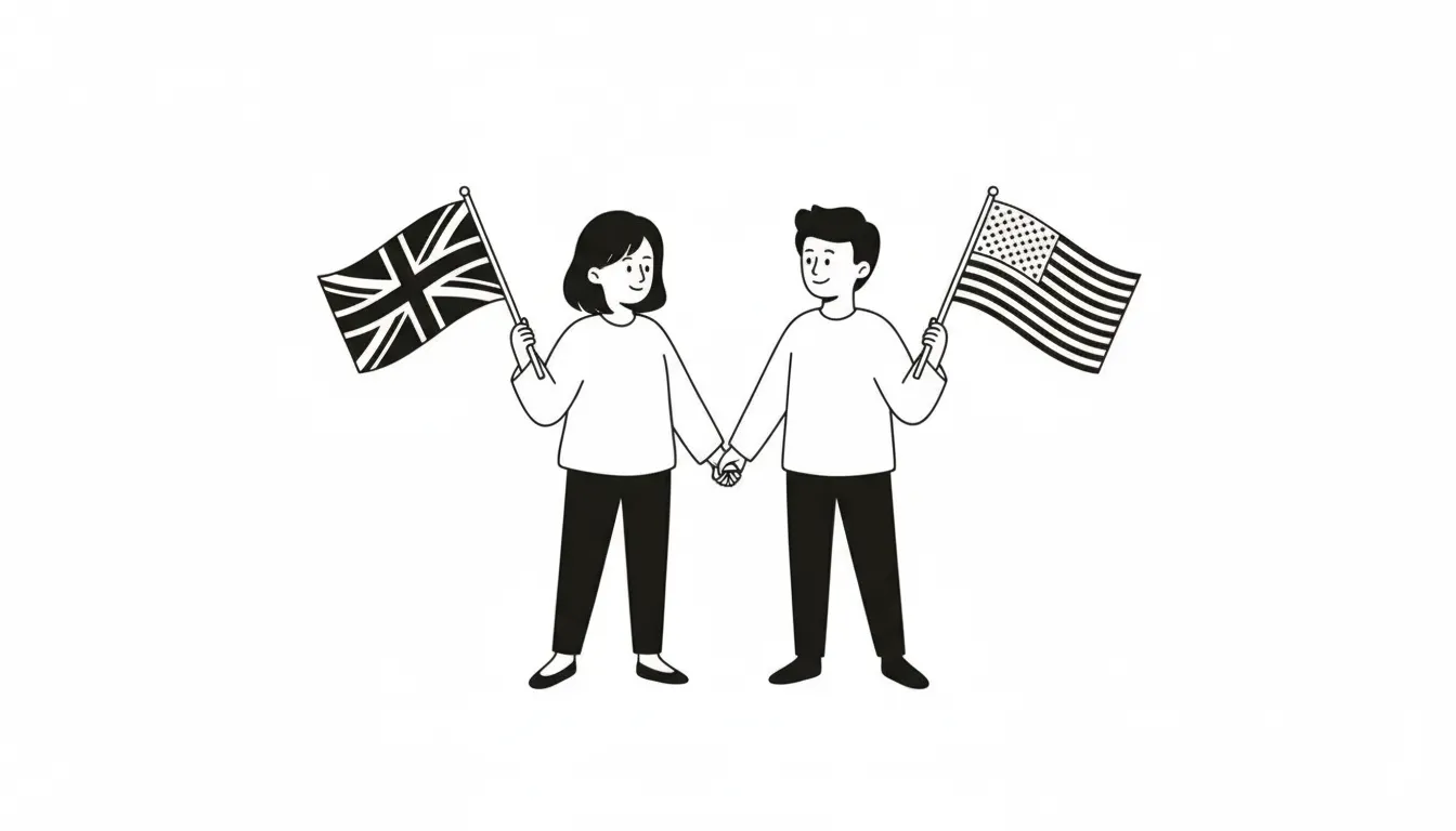 La fecha en inglés británico y americano